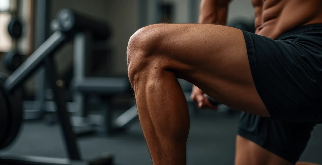 Runner esegue Bulgarian Split Squat per allenamento forza unilaterale